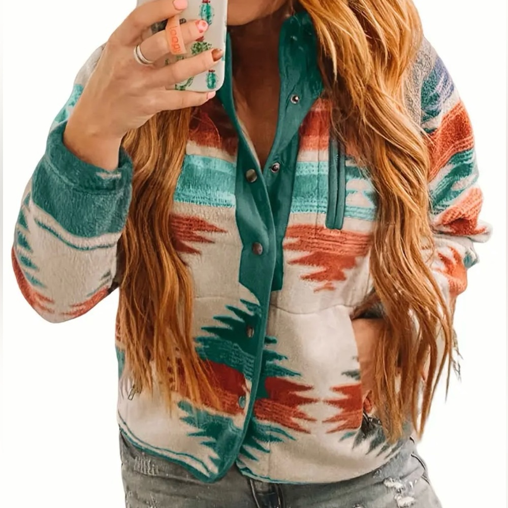 Aztec pattern jacket